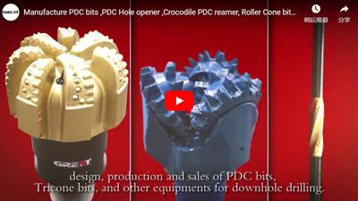 Manufacture PDC bits, PDC Hole opener, Crocodile PDC reamer, Roller Cone bits