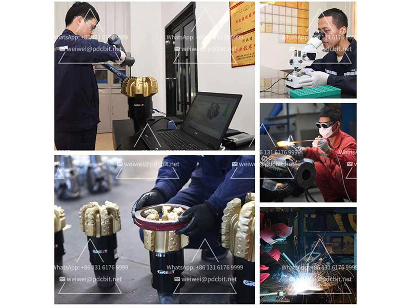 Quality Inspection of Steel Body PDC Drill Bit GS1606T